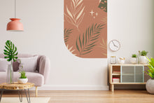 Load image into Gallery viewer, Arch Wall Decal for Living Room TV Background, Wall Sticker Tv Wall decor, Boho Wall Decal, Arch Sticker, Bedroom, Hedboard Wall Decal 159LU