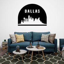 Load image into Gallery viewer, Dallas City Skyline Arch Wall Decal Vinyl Sticker City Dallas Wall Decal Vinyl Sticker Home Decor Headboard Decal Living Room Office 149LU
