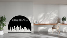 Load image into Gallery viewer, Philadelphia City Skyline Arch Wall Decal Sticker City Philadelphia Decal Vinyl Sticker Home Decor Headboard Decal Living Room Office 162LU
