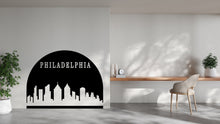 Load image into Gallery viewer, Philadelphia City Skyline Arch Wall Decal Sticker City Philadelphia Decal Vinyl Sticker Home Decor Headboard Decal Living Room Office 162LU