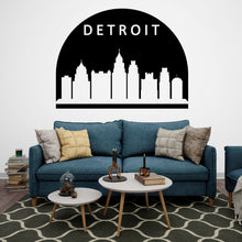 Load image into Gallery viewer, Dallas City Skyline Arch Wall Decal Vinyl Sticker City Dallas Wall Decal Vinyl Sticker Home Decor Headboard Decal Living Room Office 163LU