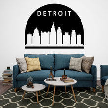 Load image into Gallery viewer, Dallas City Skyline Arch Wall Decal Vinyl Sticker City Dallas Wall Decal Vinyl Sticker Home Decor Headboard Decal Living Room Office 163LU