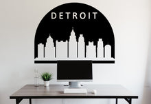 Load image into Gallery viewer, Dallas City Skyline Arch Wall Decal Vinyl Sticker City Dallas Wall Decal Vinyl Sticker Home Decor Headboard Decal Living Room Office 163LU