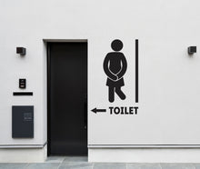 Load image into Gallery viewer, Bathroom Sign Decal, Office Bathroom Door Decal, Bathroom Door Sign, Man Woman Signs Vinyl Bathroom Door Stickers, Bathroom Signs WC 190LU