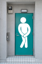 Load image into Gallery viewer, Bathroom Sign Decal, Bar Restaurant Toilett Door Decal, Bathroom Door Sign, Man Woman Signs Vinyl Bathroom Door Stickers, Signs WC 191LU