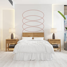 Load image into Gallery viewer, Boho Wall Decal, Bed Circles Sticker, Hedboard Wall Decal, Arch Wall Decal, Circle Wall Decal Sticker, Wall Decal Super King Bed Arch 164LU
