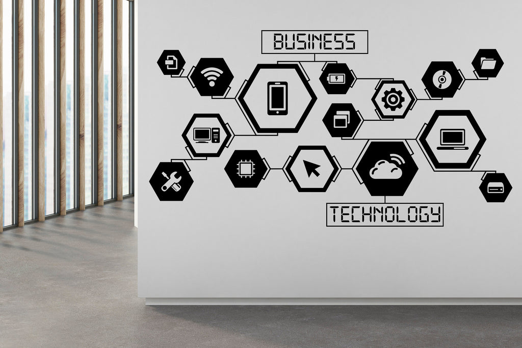 Business wall decal Technology Office Wall Decor Planning Management Inventory,Wall decal, Wall stickers, Wall decor, Wall Art 100RS