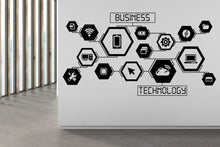 Load image into Gallery viewer, Business wall decal Technology Office Wall Decor Planning Management Inventory,Wall decal, Wall stickers, Wall decor, Wall Art 100RS