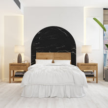Load image into Gallery viewer, Boho Texture Marble Wall Decal, Bed Arch Sticker, Hedboard Wall Decal, Arch Wall Decal, Arch Wall Decal Sticker, Super King Bed Arch 166LU
