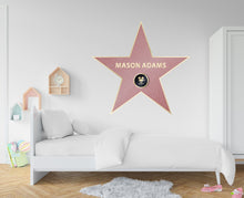 Load image into Gallery viewer, Walk Of Fame Hollywood Celebrity wall Sticker Star Personalized Name Decal Movie Wall Stickers Art Movie gift wall decor 104RS