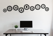 Load image into Gallery viewer, Technology Vinyl Wall Art Decal, Circuit Board Wall Decal, Office Wall Decor, Business Software Wall Sticker, Computer It Decor Office 171LU
