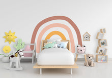 Load image into Gallery viewer, Colorful Rainbow Boho Full Arch, Baby Room Mural Boho Full Arch Decals Modern Stickers Nursery Decor Kids Room Wall Art Home Decor 172LU