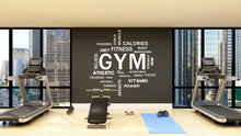 Load image into Gallery viewer, Gym Wall Decal, Inspirational Words, Workout Vinyl, Gym Decal, Fitness Collage, Gym Wall Art Gym Decor Gym Wall Decor Motivational Art 197LU