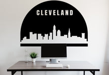 Load image into Gallery viewer, Cleveland City Skyline Arch Wall Decal Sticker City Cleveland Ohio Decal Vinyl Sticker Home Decor Headboard Decal Living Room Office 176LU