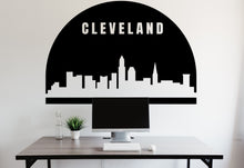 Load image into Gallery viewer, Cleveland City Skyline Arch Wall Decal Sticker City Cleveland Ohio Decal Vinyl Sticker Home Decor Headboard Decal Living Room Office 176LU