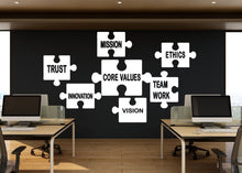 Load image into Gallery viewer, Core Value Wall Decor Customers Wall Decal Trust Teamwork Innovation MissionOffice Exellence Teamwork Stickers Custom office Gift 181LU