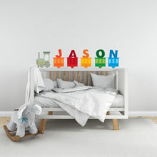 Load image into Gallery viewer, Train Wall decal | Nursery Train Decal | Personalized Wall Decor | Children Room Decor | Boys Train Room Decor | Playroom Train Decal 113RS