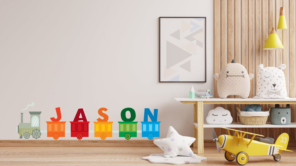 Train Wall decal | Nursery Train Decal | Personalized Wall Decor | Children Room Decor | Boys Train Room Decor | Playroom Train Decal 113RS