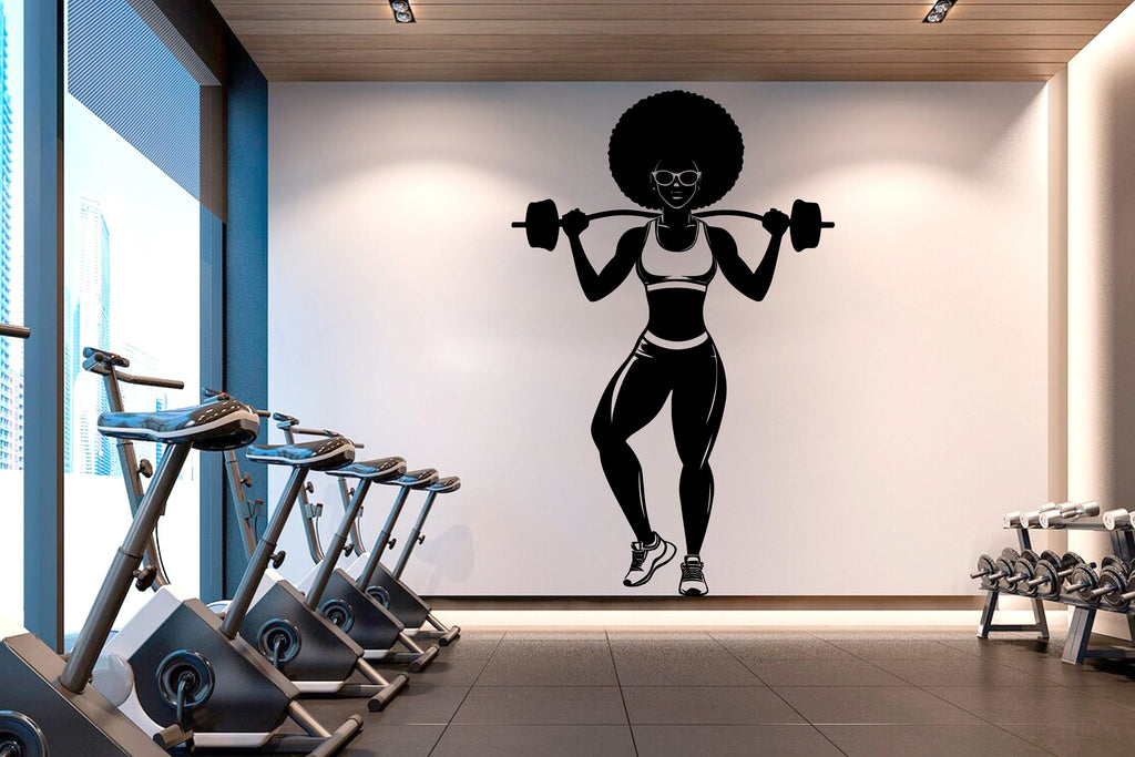 Gym Wall Decal Fitness Wall Art Custom Name Decor Crossfit Wall Decal Crossfit Gifts Home Gym Wall Sticker Motivational Wall Decal 122RS