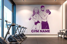 Load image into Gallery viewer, Couple Gym Vinyl Gym Wall Decal, Couple fitness Gym Decal, Fitness Collage, Gym Wall Art Gym Decor Gym Wall Decor Motivational Art 114RS