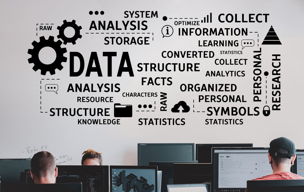 Data Analytics Wall Decor Office Wall Decal Idea Teamwork Business Worker Inspire Office Decoration Information Stickers Mural Gift 182LU