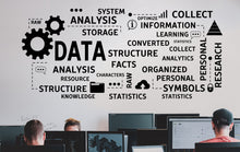 Load image into Gallery viewer, Data Analytics Wall Decor Office Wall Decal Idea Teamwork Business Worker Inspire Office Decoration Information Stickers Mural Gift 182LU