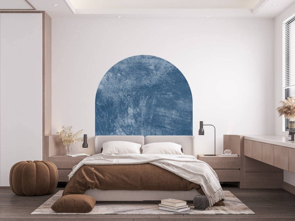 Arch Textured Concrete Wall Decal, Bed Arch Sticker, Hedboard Wall Decal, Arch Wall Decal, Sticker, Wall Decal, Super King Bed Arch 130S
