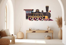 Load image into Gallery viewer, Train Wall Decal Vintage Train Wall Sticker Train Art Train Wall Vinyl Wall Decal Train Room Gifts Vinyl Wall Art Stickers 205LU