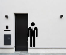 Load image into Gallery viewer, Bathroom Sign Decal, Office Bathroom Door Decal, Bathroom Door Sign, Man Woman Signs Vinyl Bathroom Door Stickers, Bathroom Signs WC 187LU