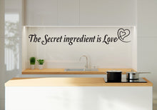 Load image into Gallery viewer, The secret ingredient is love Kitchen wall Art Decor Kitchen Decoration Vinyl Wall Lettering Wall Decal Dining Wall Decor 208LU