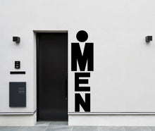 Load image into Gallery viewer, Bathroom Sign Decal, Bar Restaurant Toilett Door Decal, Bathroom Door Sign, Man Woman Modern Signs Vinyl Bathroom Door Stickers, WC 194LU