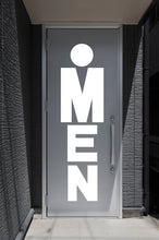 Load image into Gallery viewer, Bathroom Sign Decal, Bar Restaurant Toilett Door Decal, Bathroom Door Sign, Man Woman Modern Signs Vinyl Bathroom Door Stickers, WC 194LU