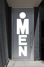 Load image into Gallery viewer, Bathroom Sign Decal, Bar Restaurant Toilett Door Decal, Bathroom Door Sign, Man Woman Modern Signs Vinyl Bathroom Door Stickers, WC 194LU