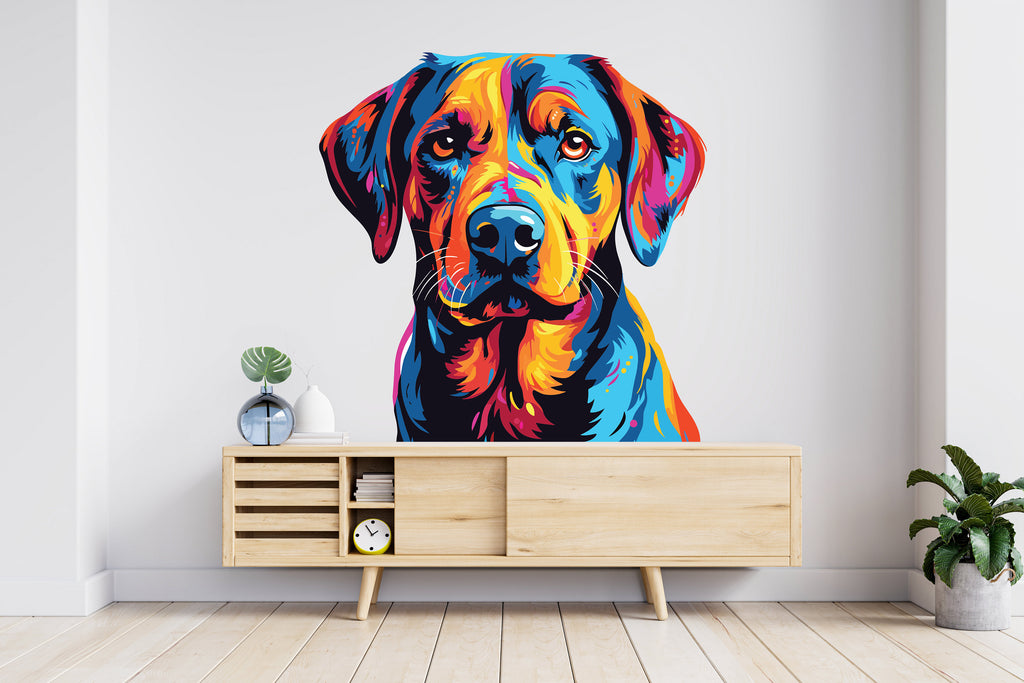 Labrador Retriever Dog wall decal Dog decor Dog wall art Decal Dog Lover Animals anime decal Dog Bathroom Wall Decals Stickers Vinyl 120RS