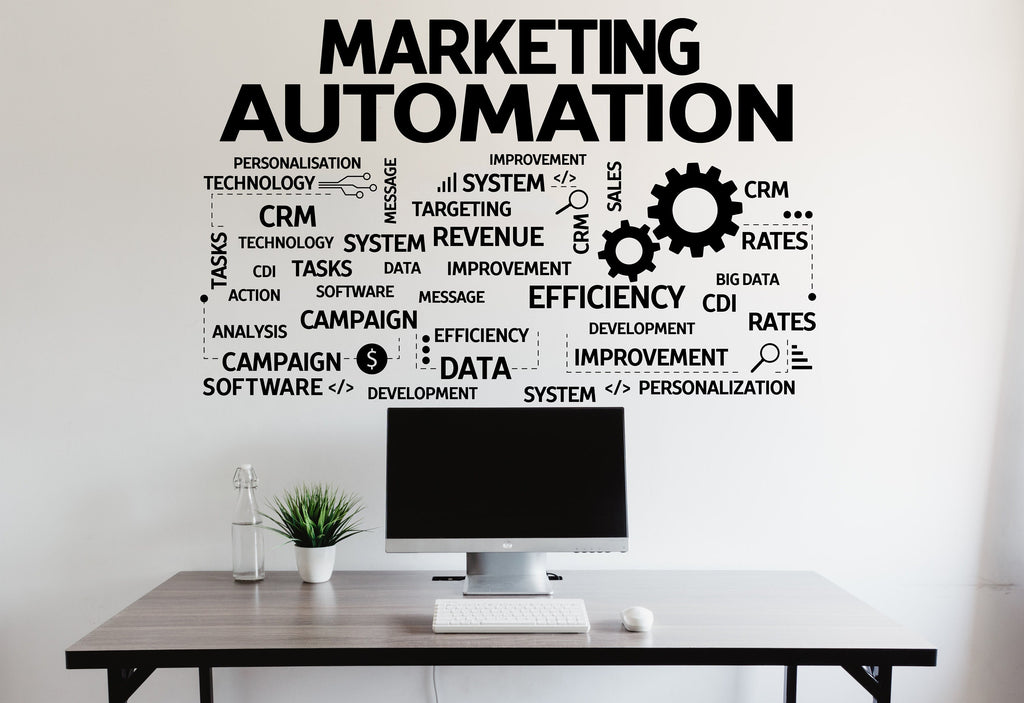Marketing Automation Wall Decal, Marketing Office Wall Decal, Marketing Office Wall Decor, Office Stickers Decals, Office Wall Art 217LU