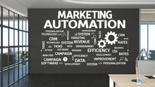 Load image into Gallery viewer, Marketing Automation Wall Decal, Marketing Office Wall Decal, Marketing Office Wall Decor, Office Stickers Decals, Office Wall Art 217LU