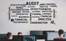 Load image into Gallery viewer, Audit Wall Decor Office Wall Decal Accounting Financial Teamwork Business Worker Inspire Office Decor Motivation Stickers Unique Gift 195LU