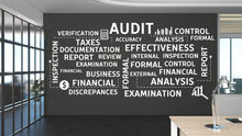 Load image into Gallery viewer, Audit Wall Decor Office Wall Decal Accounting Financial Teamwork Business Worker Inspire Office Decor Motivation Stickers Unique Gift 195LU