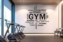 Load image into Gallery viewer, Gym Wall Decal, Inspirational Words, Workout Vinyl, Gym Decal, Fitness Collage, Gym Wall Art Gym Decor Gym Wall Decor Motivational Art 197LU