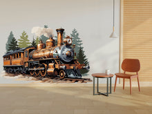 Load image into Gallery viewer, Train Wall Decal Train Wall Sticker Train Art Train Wall Vinyl Wall Decal Train Room Gifts Vinyl Wall Art Stickers 121RS