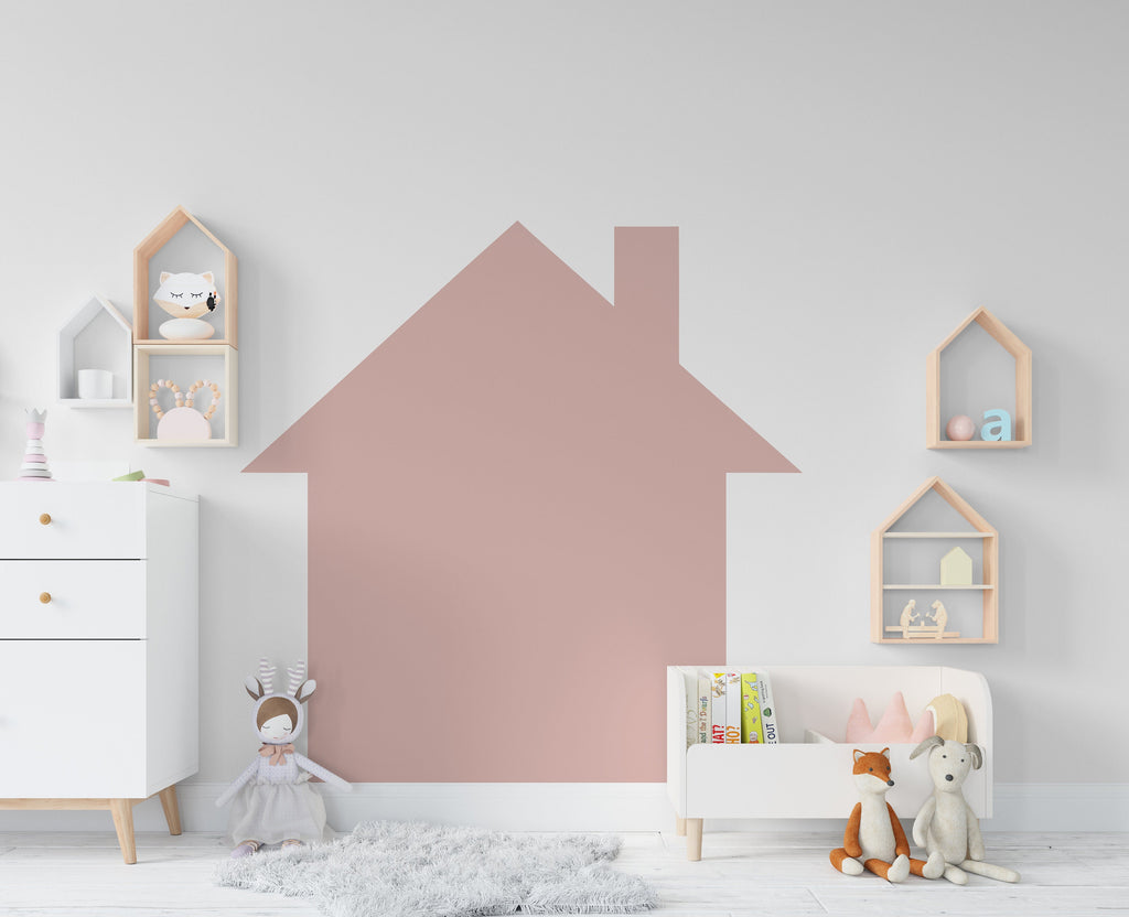 Big House Wall Decal Home Headboard Color Block, Boho Wall Decal, Bed Headboard Sticker, Headboard Wall Decal, Arch Wall Decal,Nursery 223LU