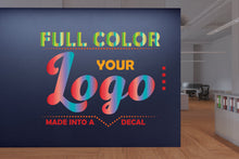 Load image into Gallery viewer, Custom Storefront Window and Wall Decals - Business Logos, Store Hours, Photos, Office Teamwork, Account Logistic Etc 144RS