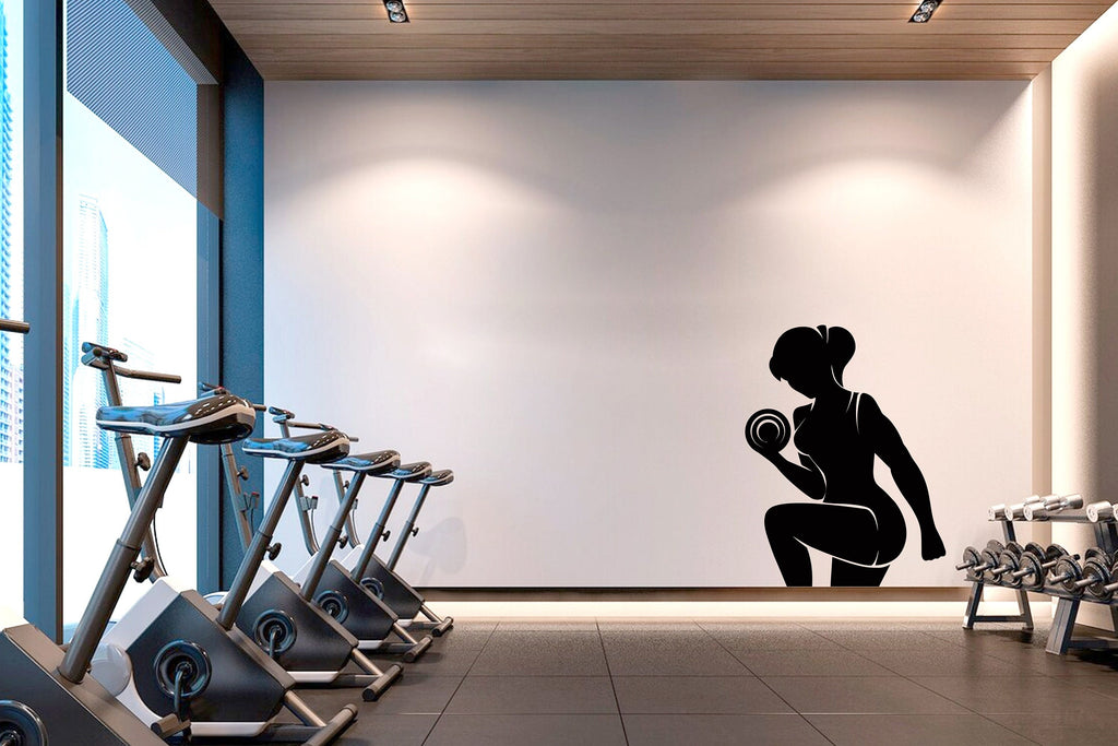 Gym Wall Decal Fitness Wall Art Custom Name Decor Crossfit Wall Decal Crossfit Gifts Home Gym Wall Sticker Motivational Wall Decal 202LU