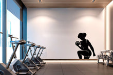 Load image into Gallery viewer, Gym Wall Decal Fitness Wall Art Custom Name Decor Crossfit Wall Decal Crossfit Gifts Home Gym Wall Sticker Motivational Wall Decal 202LU