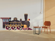 Load image into Gallery viewer, Train Wall Decal Vintage Train Wall Sticker Train Art Train Wall Vinyl Wall Decal Train Room Gifts Vinyl Wall Art Stickers 205LU