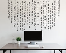 Load image into Gallery viewer, Binary Code Wall Decal, Technology Vinyl Wall Art Decal, Circuit Board Wall Decal, Office Wall Decor, Computer It Decor Office 230LU