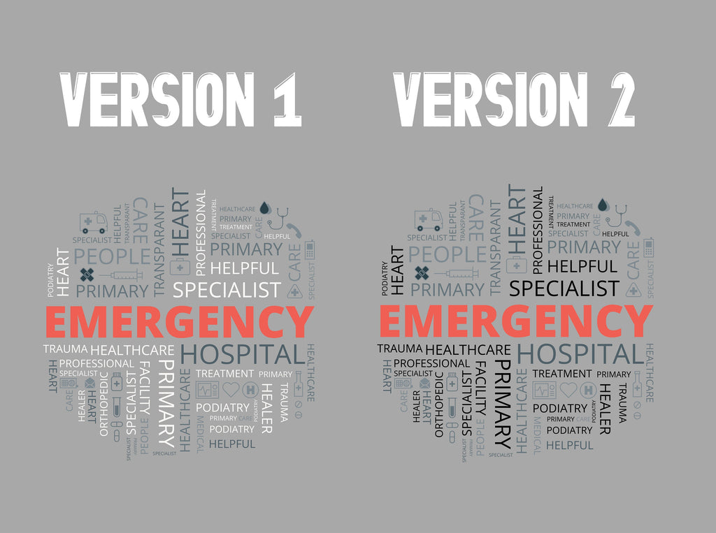 Emergency Hospital Healthcare Vinyl Wall Decal, Health Wellness Words Cloud, Clinic Hospital Wall Decor, Medical Office Stickers Mural 231LU