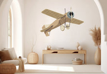 Load image into Gallery viewer, Airplane Wall Decal Vintage Airplane Wall Sticker Antique Airplane Aircraft Wall Art Vinyl Wall Decal Aviator Room Vinyl Wall Stickers 232LU