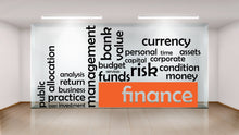 Load image into Gallery viewer, Finance Management Wall Decor Finance Office Wall Decal Idea Teamwork Business Worker Inspire Office Decoration Motivation Stickers 235LU