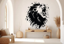 Load image into Gallery viewer, Lion Wall Decal, Lion Head Wall Art, Lion Room Wall Decor Lion Room Wall Sticker Lion Wall Decor Animals Safari Stickers 150RS